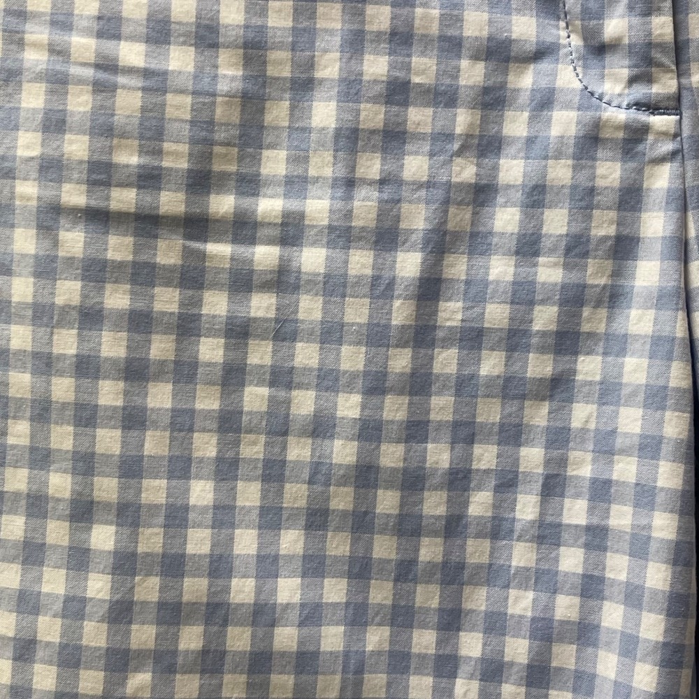 Talbots Women's Petite Size 4P Blue Gingham Perfect Crop Coastal Chinos Beach - Picture 3 of 15